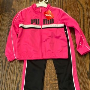 Pink puma tracksuit size 4t NWT